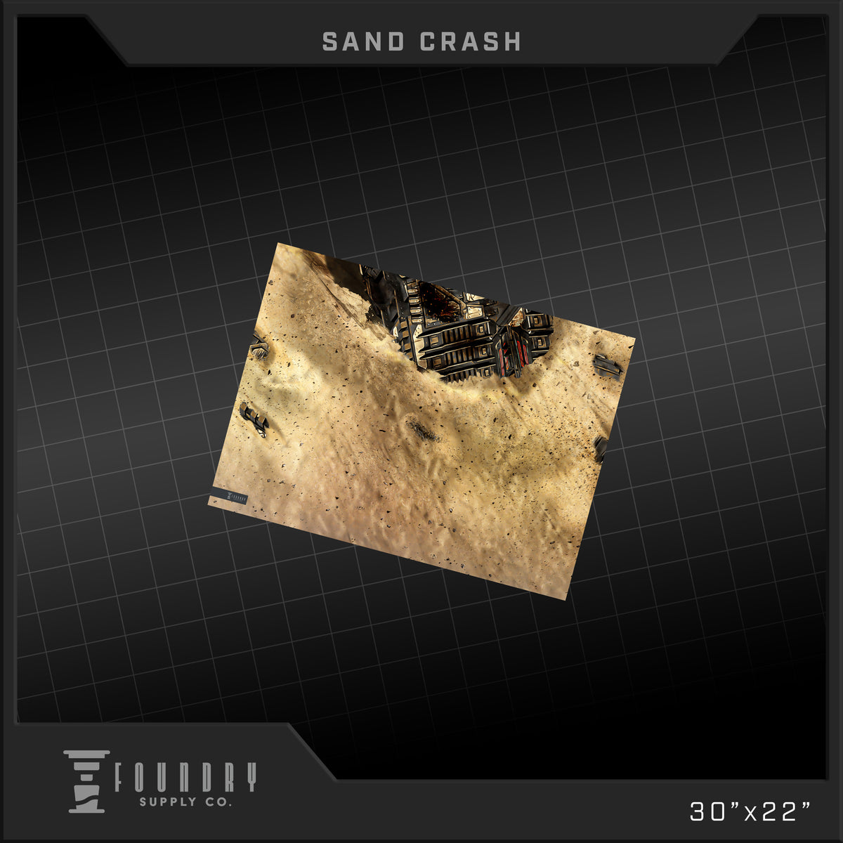 Foundry Supply Co: BattleMat - Sand Crash (22" x 30") FOC October 14, 2026