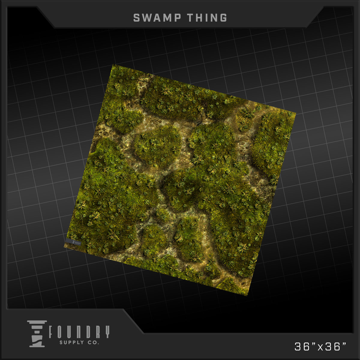 Foundry Supply Co: BattleMat - Swamp Thing (36" x 36") FOC October 14, 2026