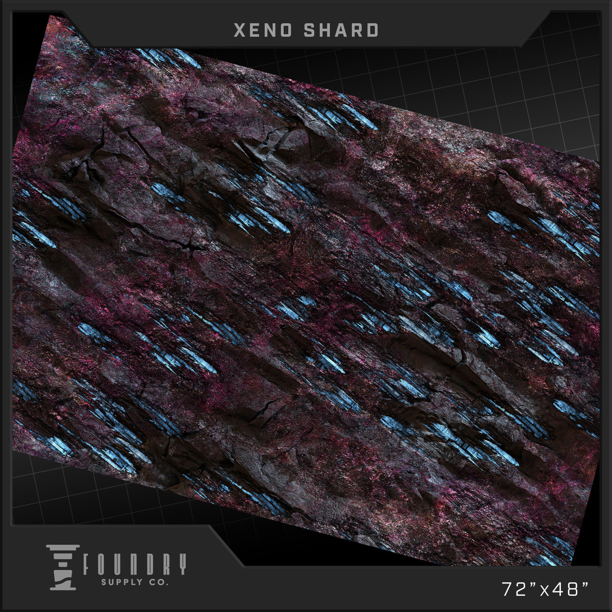Foundry Supply Co: BattleMat - Xeno Shard (48" x 72") FOC October 14, 2026