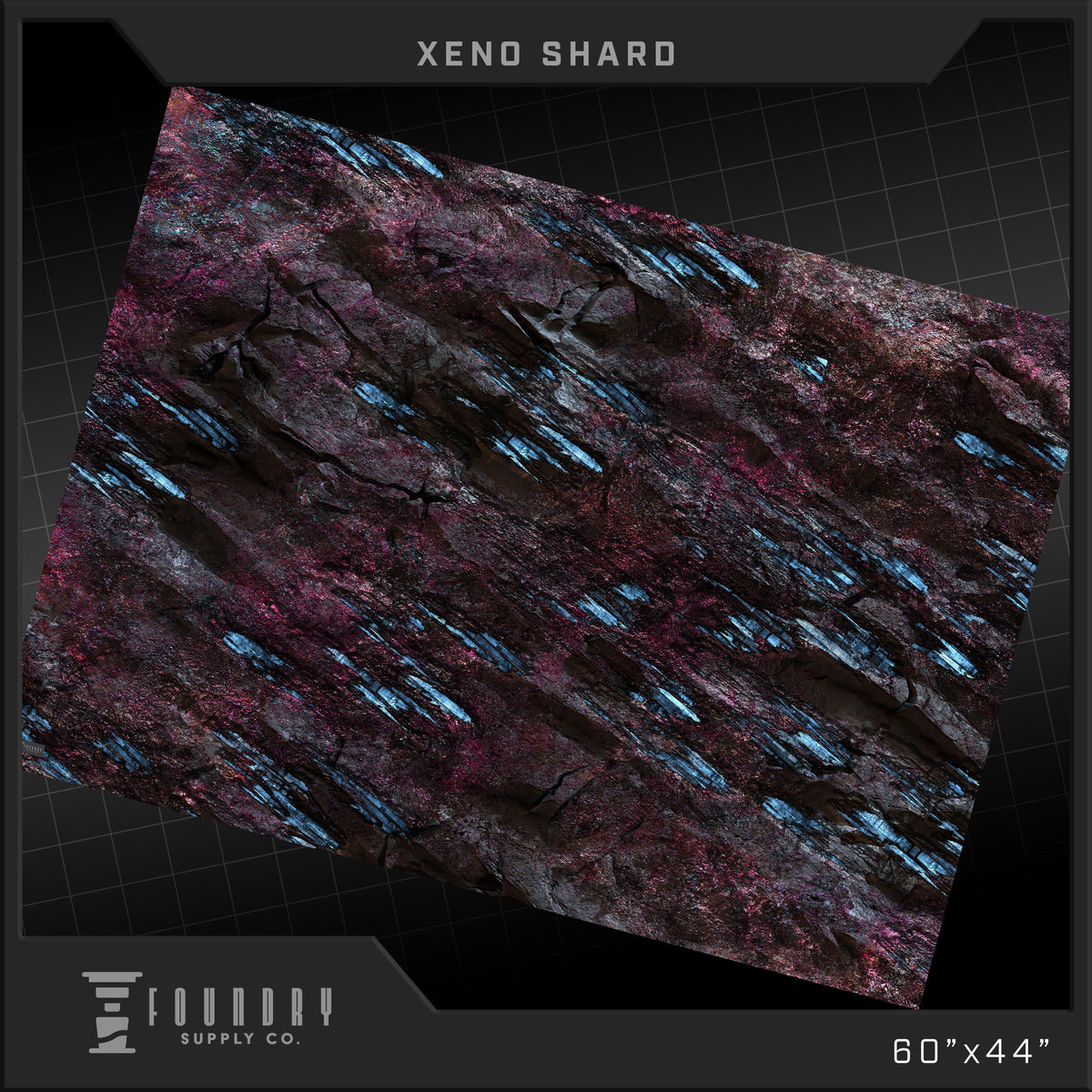 Foundry Supply Co: BattleMat - Xeno Shard (44" x 60") FOC October 14, 2026