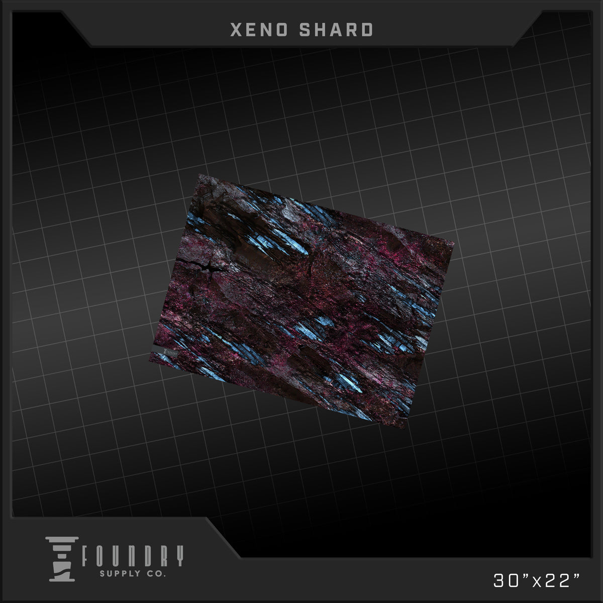 Foundry Supply Co: BattleMat - Xeno Shard (22" x 30") FOC October 14, 2026