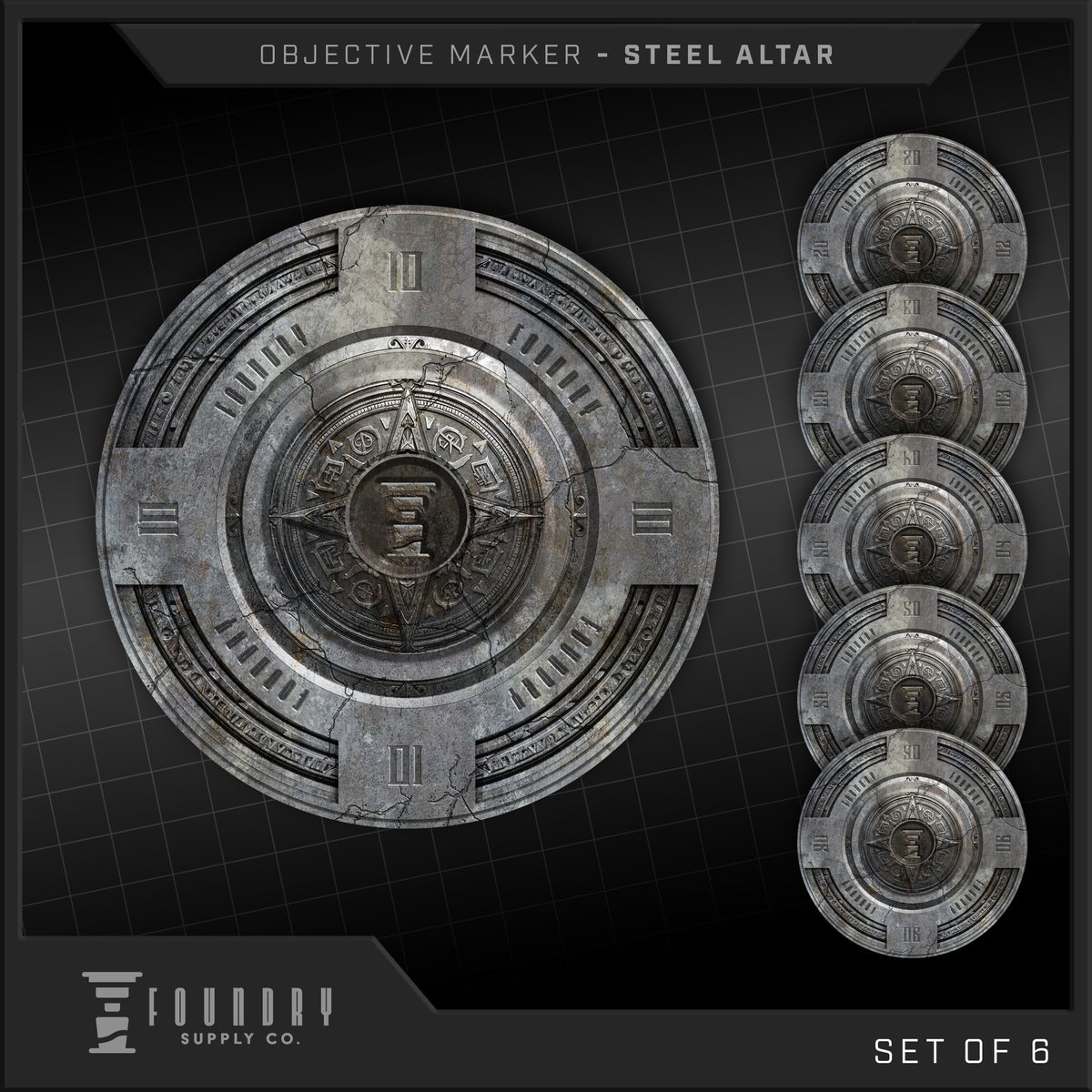 Foundry Supply Co: Objective Marker - Steel Altar (7.5" Round) FOC October 14, 2026