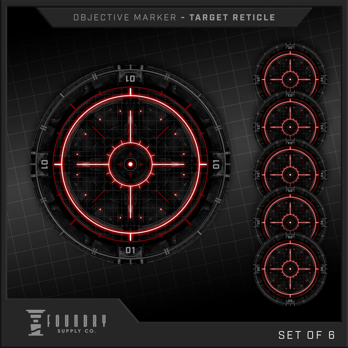 Foundry Supply Co: Objective Marker - Target Reticle (7.5" Round) FOC October 14, 2026