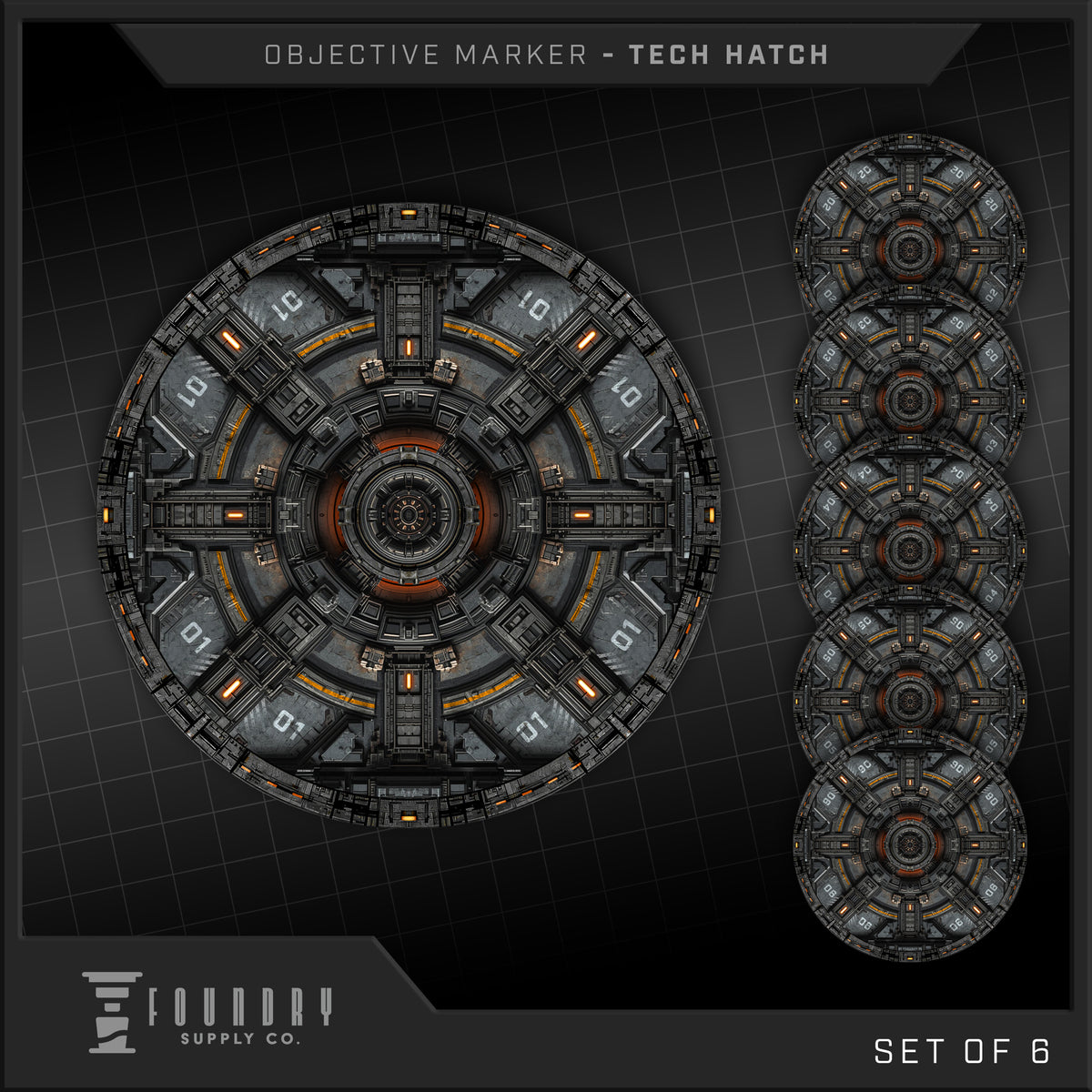 Foundry Supply Co: Objective Marker - Tech Hatch (7.5" Round) FOC October 14, 2026