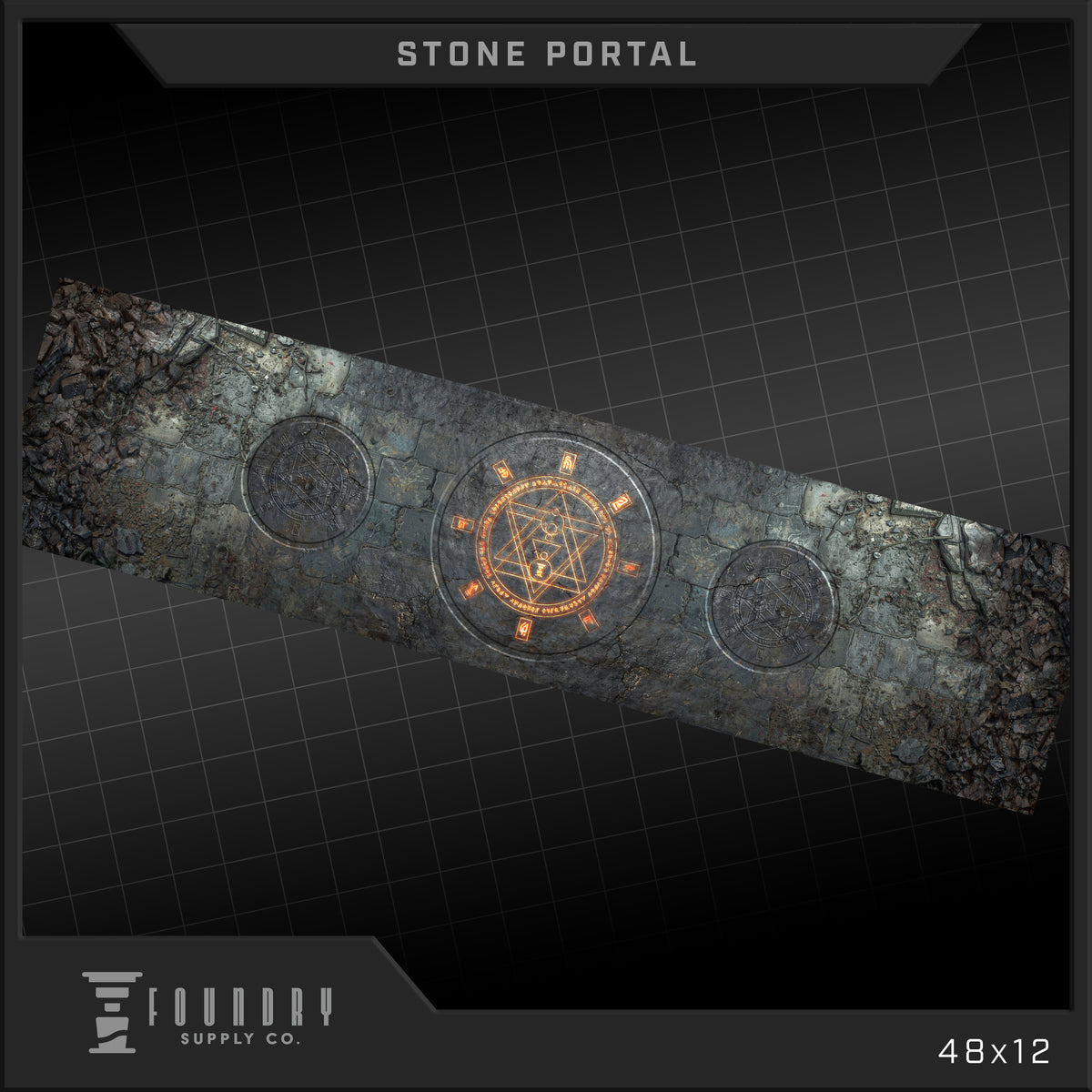 Foundry Supply Co: Dropzone Overlay - Stone Portal (48" x 12") FOC October 14, 2026