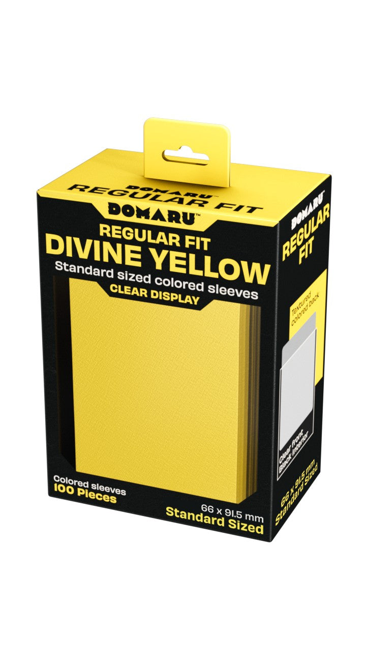 Gatherers' Tavern : Domaru Regular Fit Standard Sized Card Sleeve 100ct- Divine Yellow