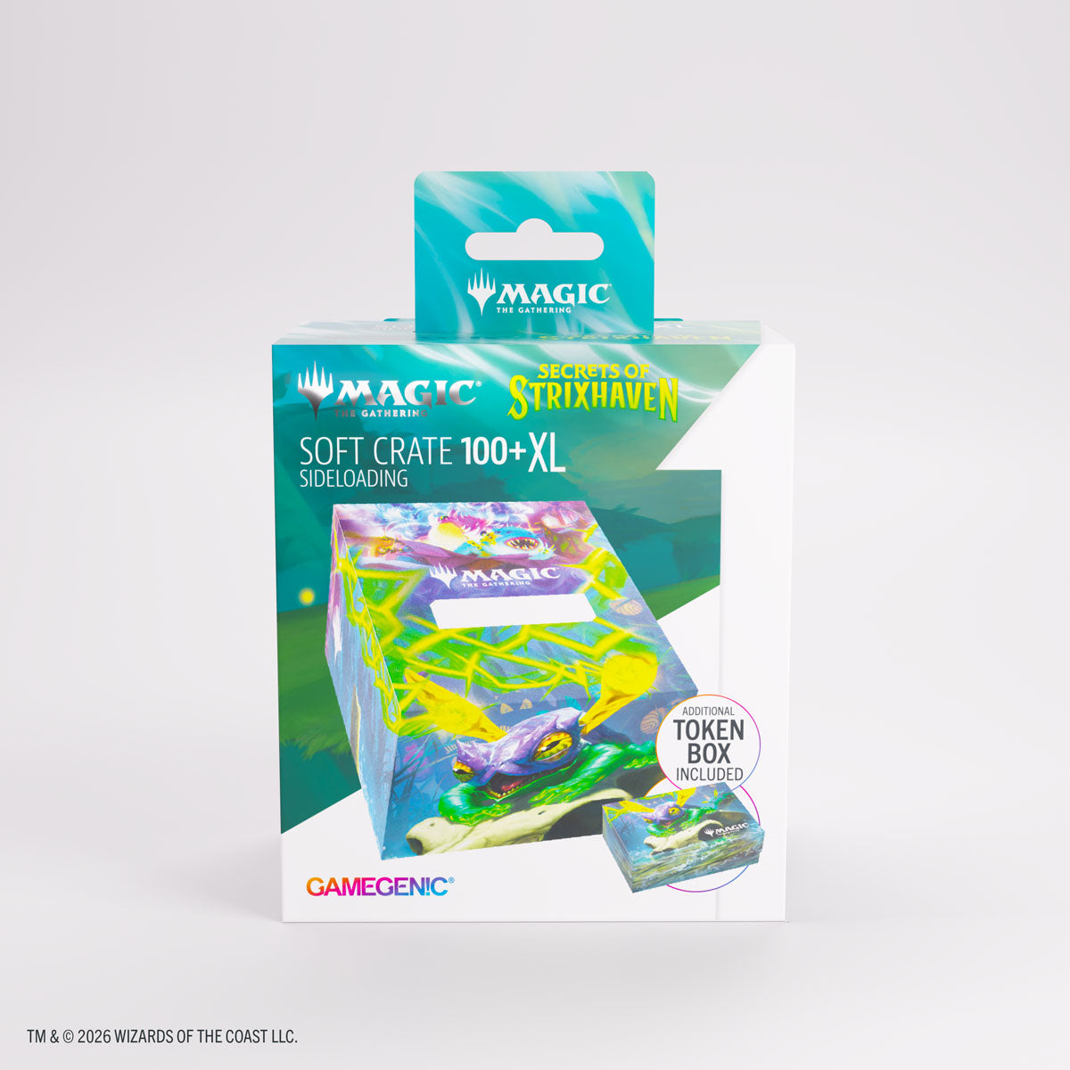 Gamegenic Soft Crate 100+ XL Sideloading: Magic: The Gathering Secrets of Strixhaven - Bogwater Lumaret/Dina, Essence Brewer
