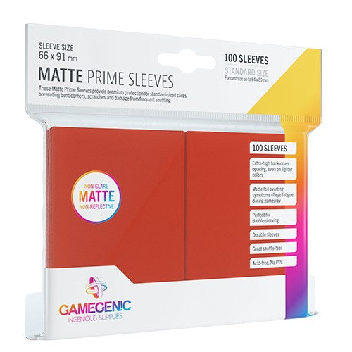 Gamegenic - MATTE Prime Sleeves: Red