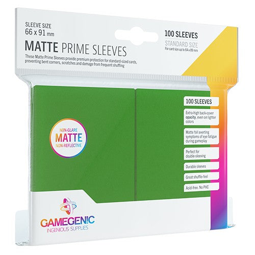 Gamegenic - MATTE Prime Sleeves: Green