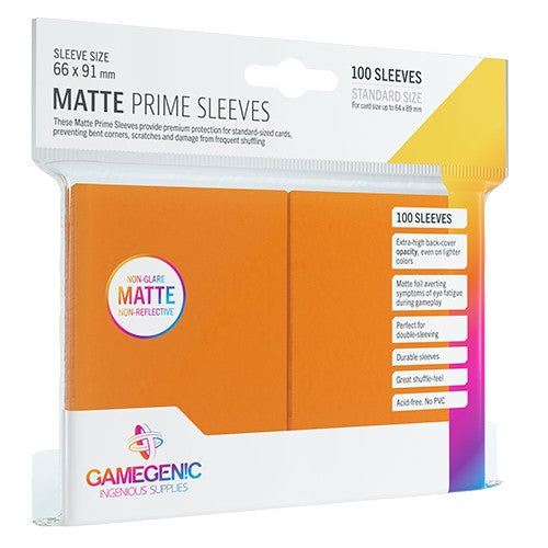 Gamegenic - MATTE Prime Sleeves: Orange