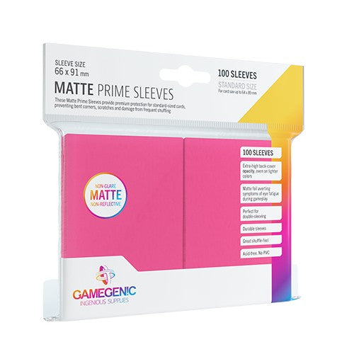 Gamegenic - MATTE Prime Sleeves: Pink