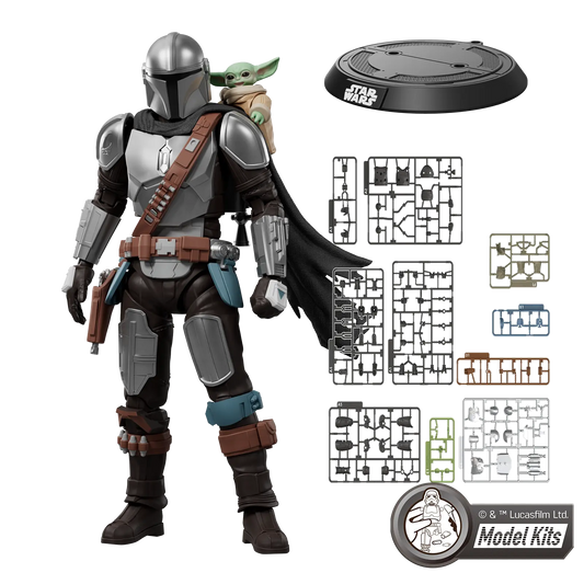 STAR WARS: THE MANDALORIAN & GROGU™ CHAMPION CLASS 05 DIN DJARIN™ & GROGU™ MODEL KITS | Blokees