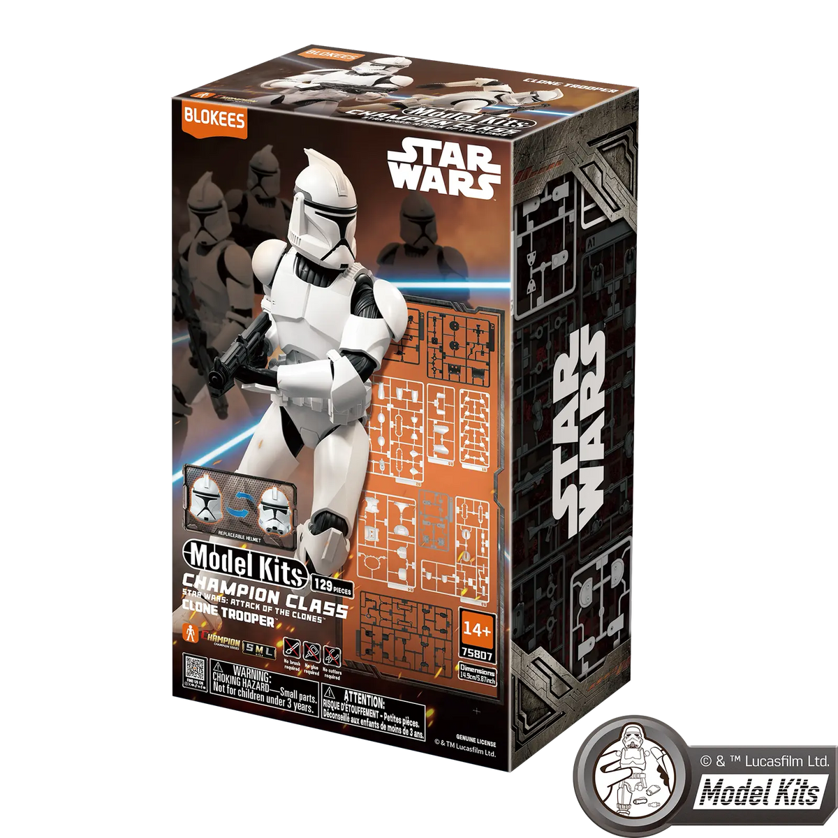 STAR WARS: ATTACK OF THE CLONES CHAMPION CLASS 07 CLONE TROOPER MODEL KITS - BLOKEES (Pre-Order) | Blokees