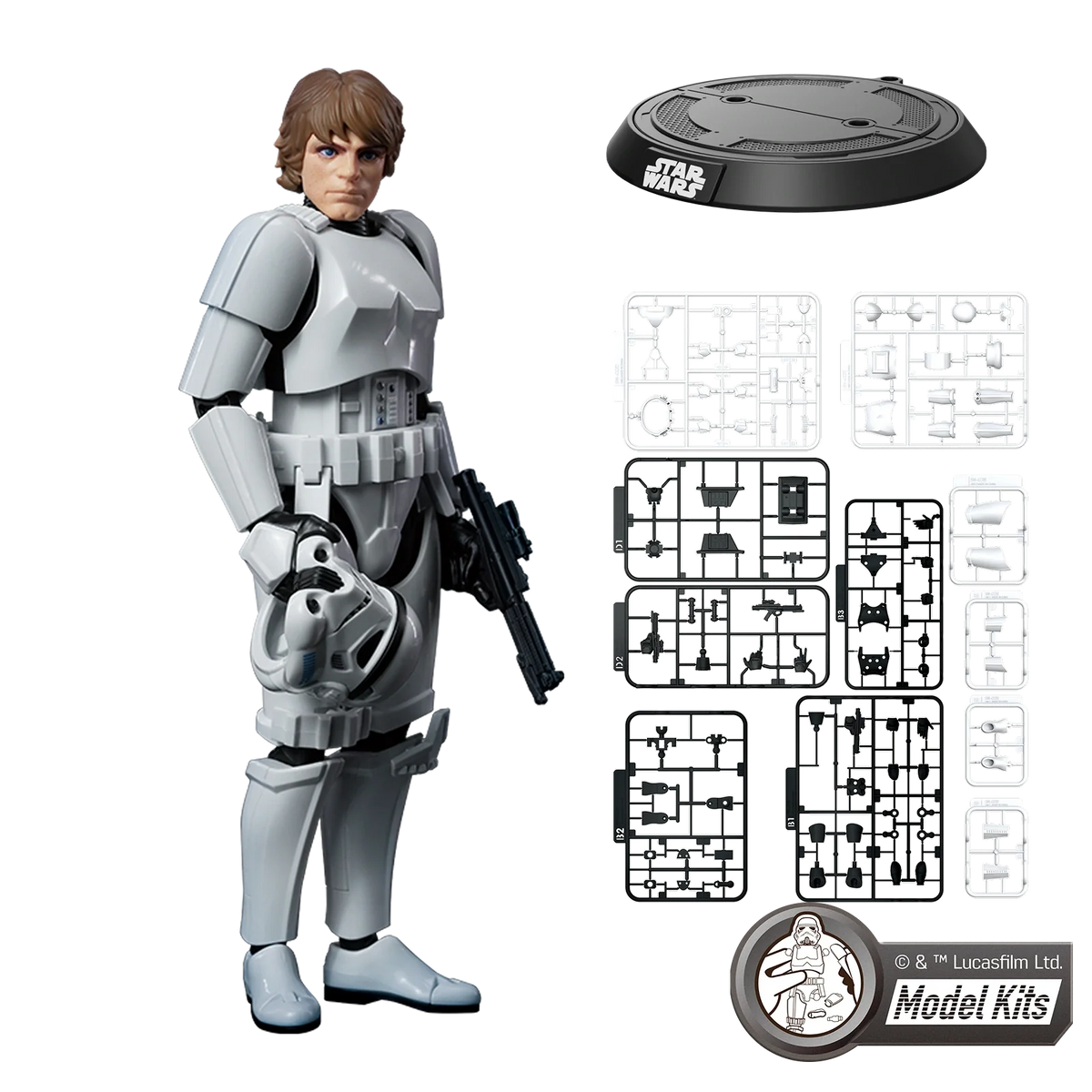 STAR WARS: A NEW HOPE™ CHAMPION CLASS 04 LUKE SKYWALKER™ STORMTROOPER™ DISGUISE VERSION MODEL KITS | Blokees