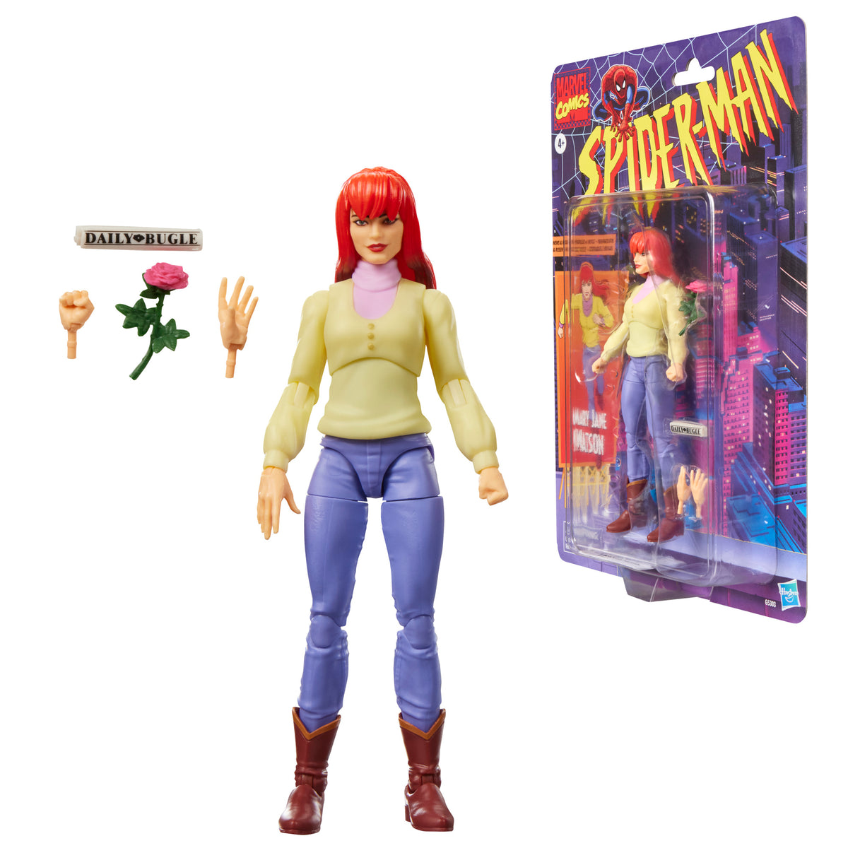 Marvel Legends Series Retro Cardback: Spider-Man Action Figure - Mary Jane Watson Action Figure FOC October 7, 2026