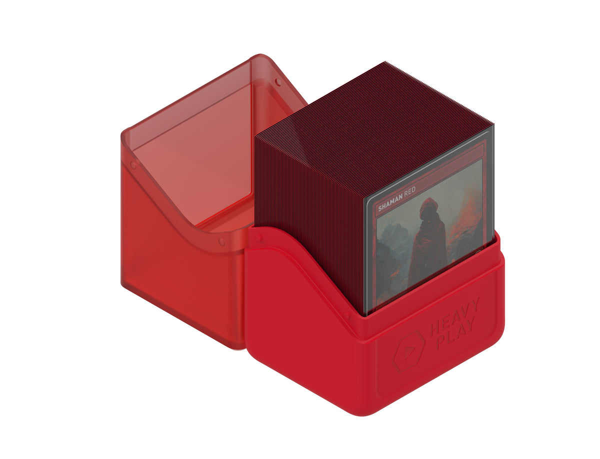 Heavy Play RFG Deck Box 80 Double Sleeved Shaman Red
