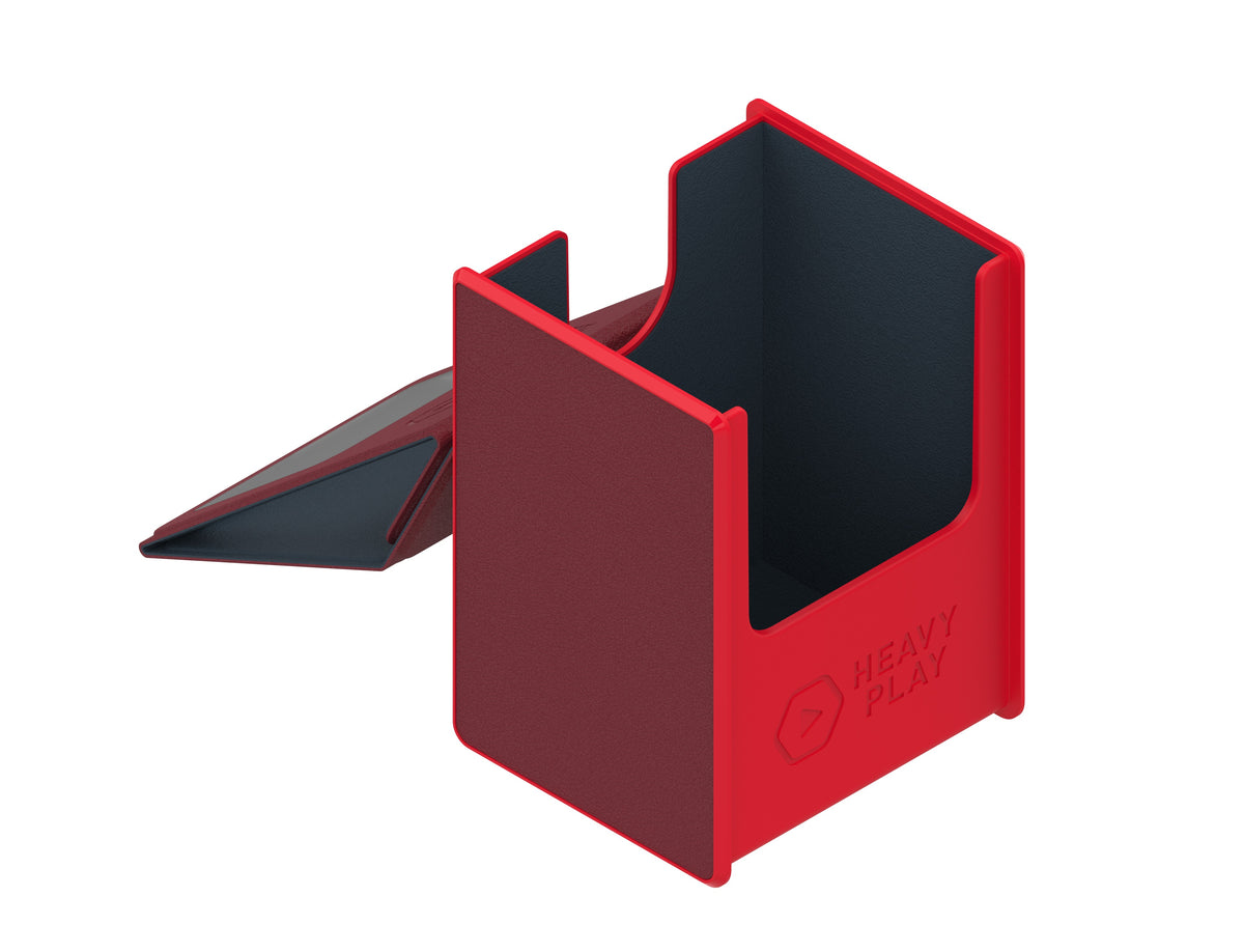 Heavy Play RFG Deck Box MAX 80 Double Sleeved Barbarian Red