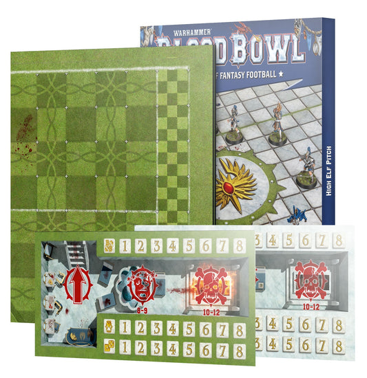 Blood Bowl - High Elf Team: Pitch & Dugouts