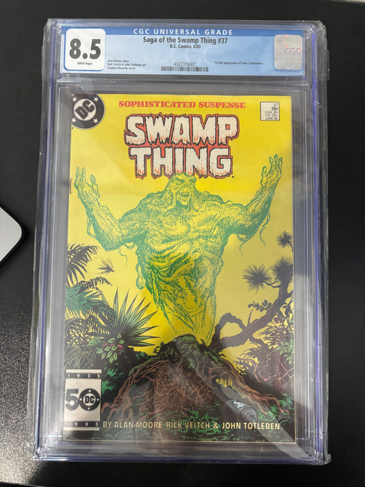 SAGA OF THE SWAMP THING #37 GRADED 8.5