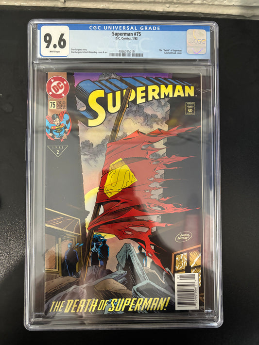 SUPERMAN #75 CGC 9.6 "DEATH OF SUPERMAN" 1ST PRINT (1993)