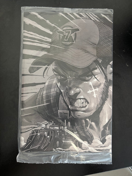 Vault Comics Post Malone's Big Rig No 2 Cover C B/W VIRGIN VARIANT