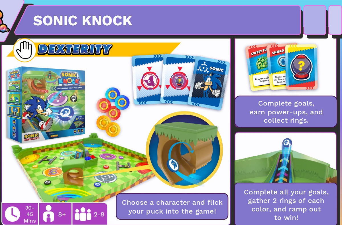 Sonic Knock Board Game FOC November 8, 2026