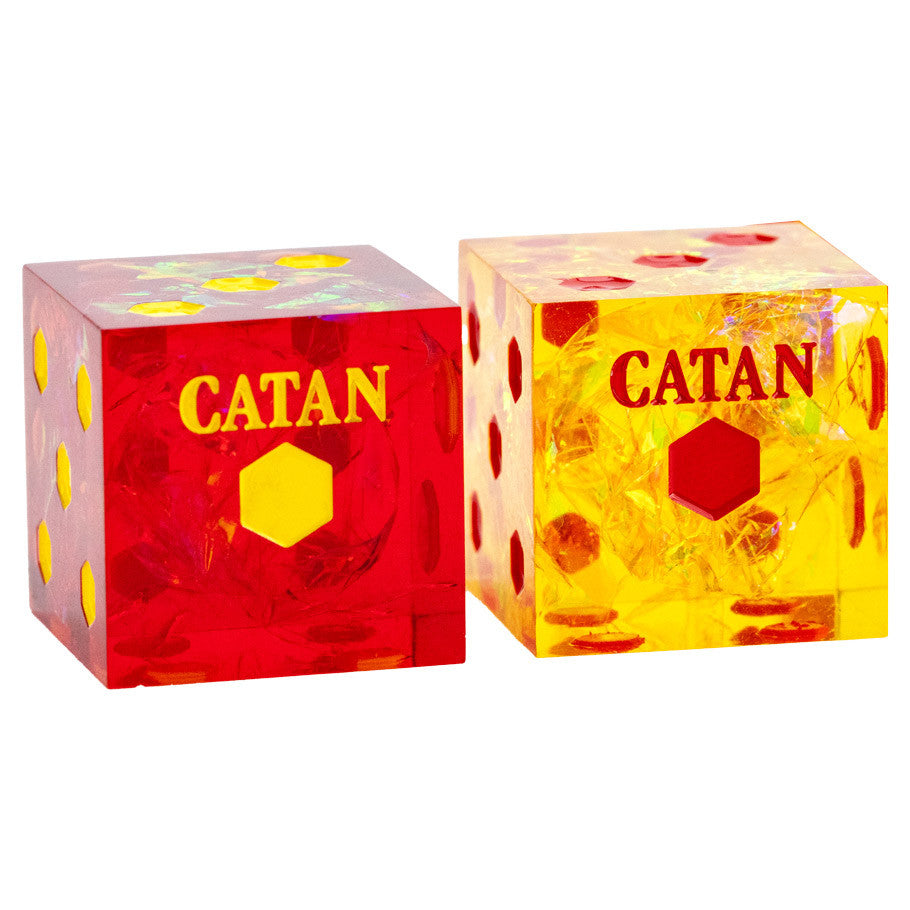 CATAN: Sharp Edge Resin Dice Set FOC August 15, 2026