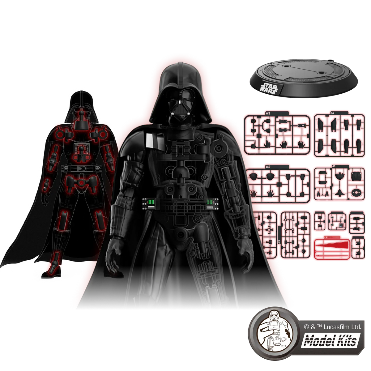 STAR WARS: THE EMPIRE STRIKES BACK™ CHAMPION CLASS 01 DARTH VADER™ MODEL KITS | Blokees