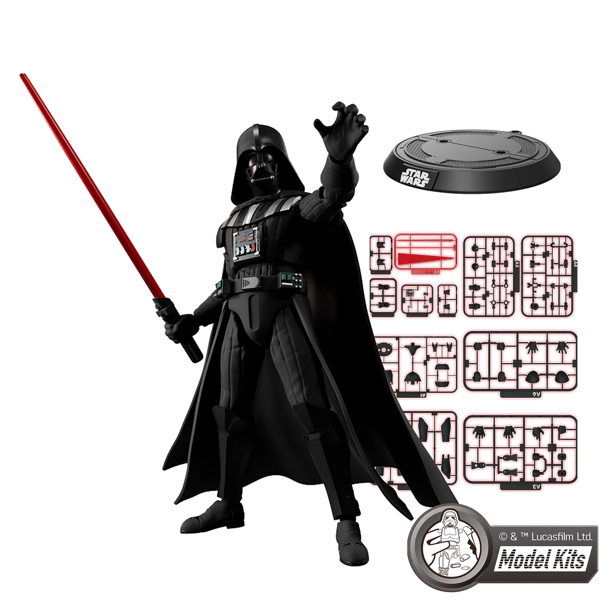 STAR WARS: THE EMPIRE STRIKES BACK™ CHAMPION CLASS 01 DARTH VADER™ MODEL KITS | Blokees