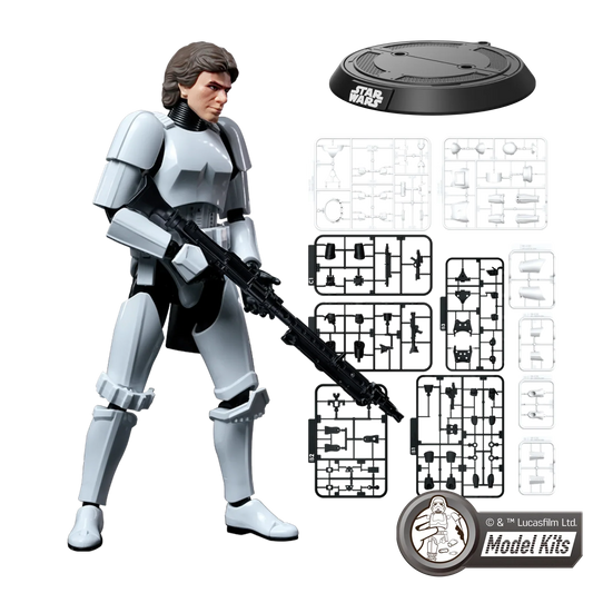 STAR WARS: A NEW HOPE™ CHAMPION CLASS 03 HAN SOLO™ STORMTROOPER™ DISGUISE VERSION MODEL KITS | Blokees