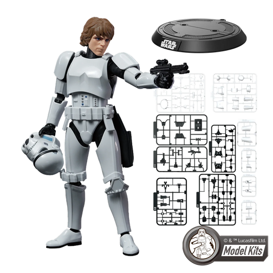 STAR WARS: A NEW HOPE™ CHAMPION CLASS 04 LUKE SKYWALKER™ STORMTROOPER™ DISGUISE VERSION MODEL KITS | Blokees