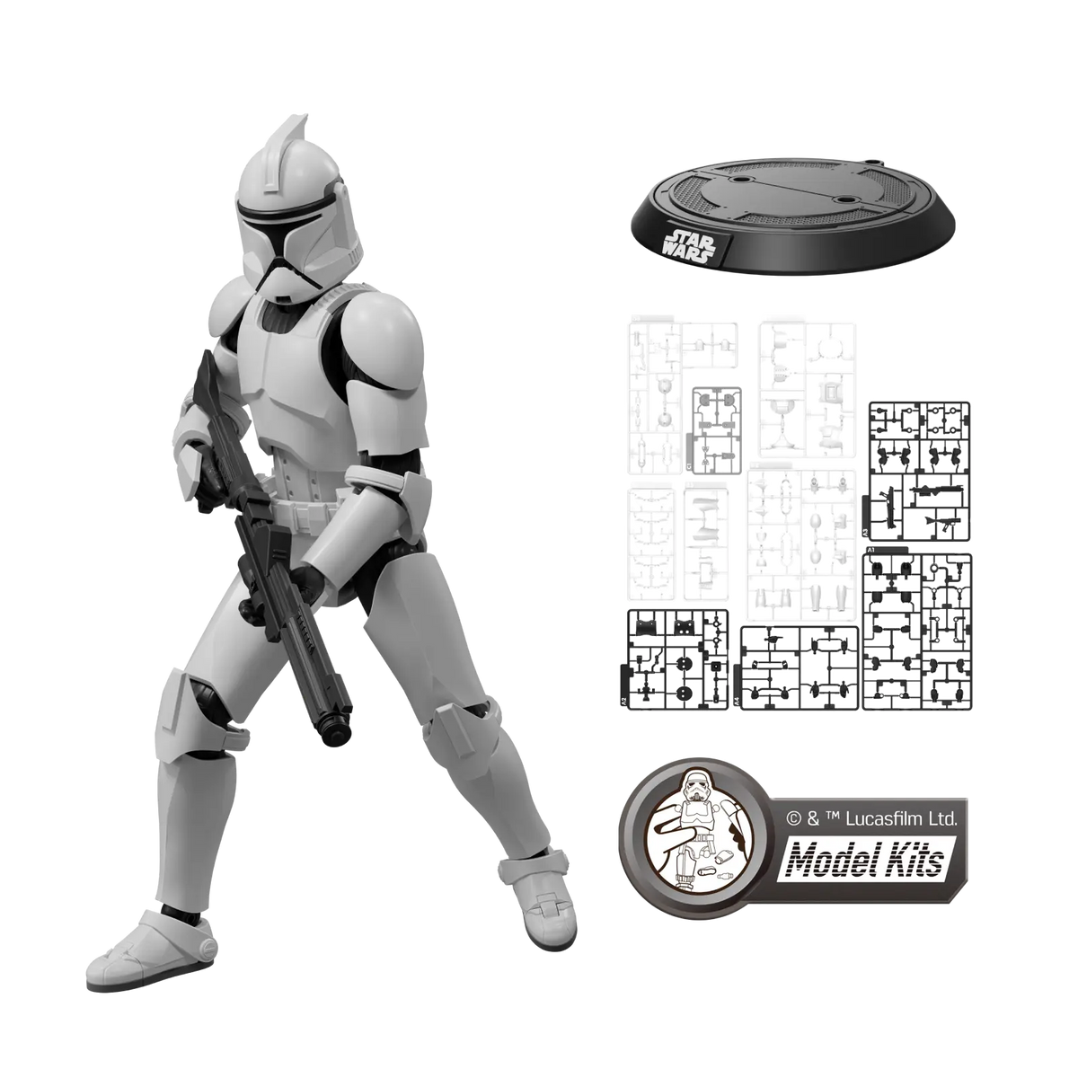 STAR WARS: ATTACK OF THE CLONES CHAMPION CLASS 07 CLONE TROOPER MODEL KITS - BLOKEES (Pre-Order) | Blokees