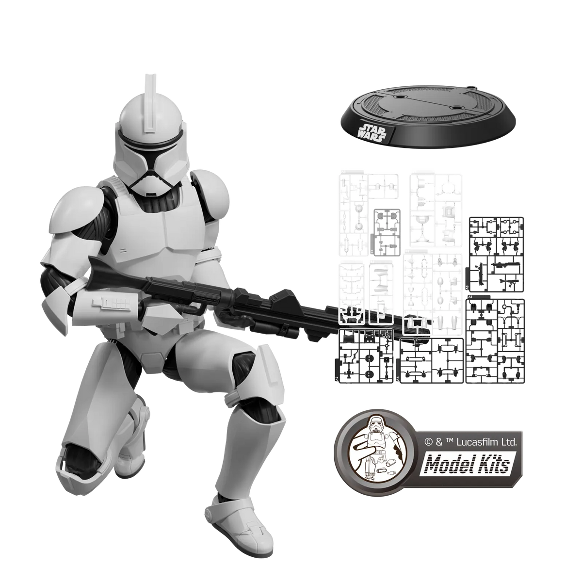 STAR WARS: ATTACK OF THE CLONES CHAMPION CLASS 07 CLONE TROOPER MODEL KITS - BLOKEES (Pre-Order) | Blokees