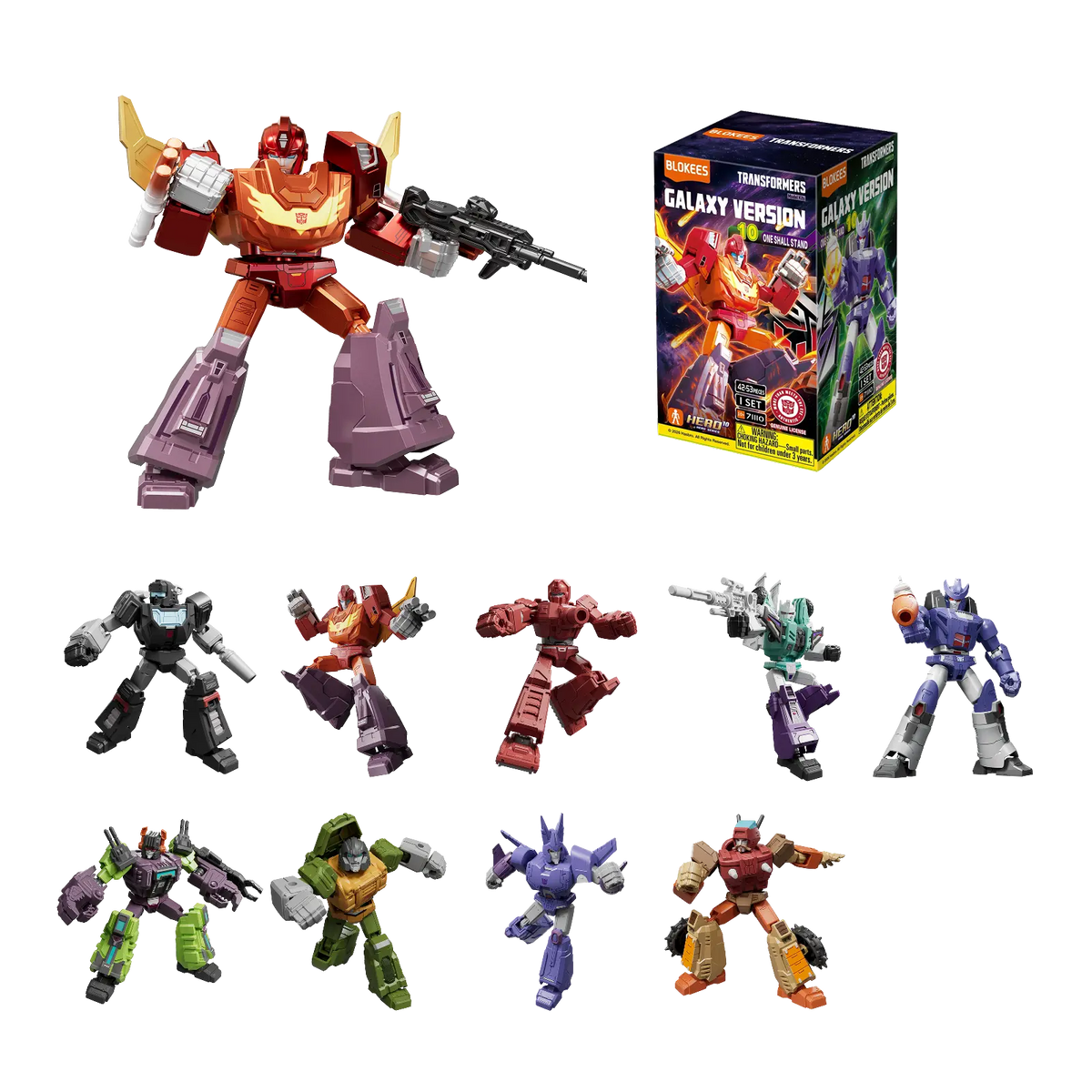 Blokees Transformers Galaxy Version 10 One Shall Stand - Single Blind Box | Blokees