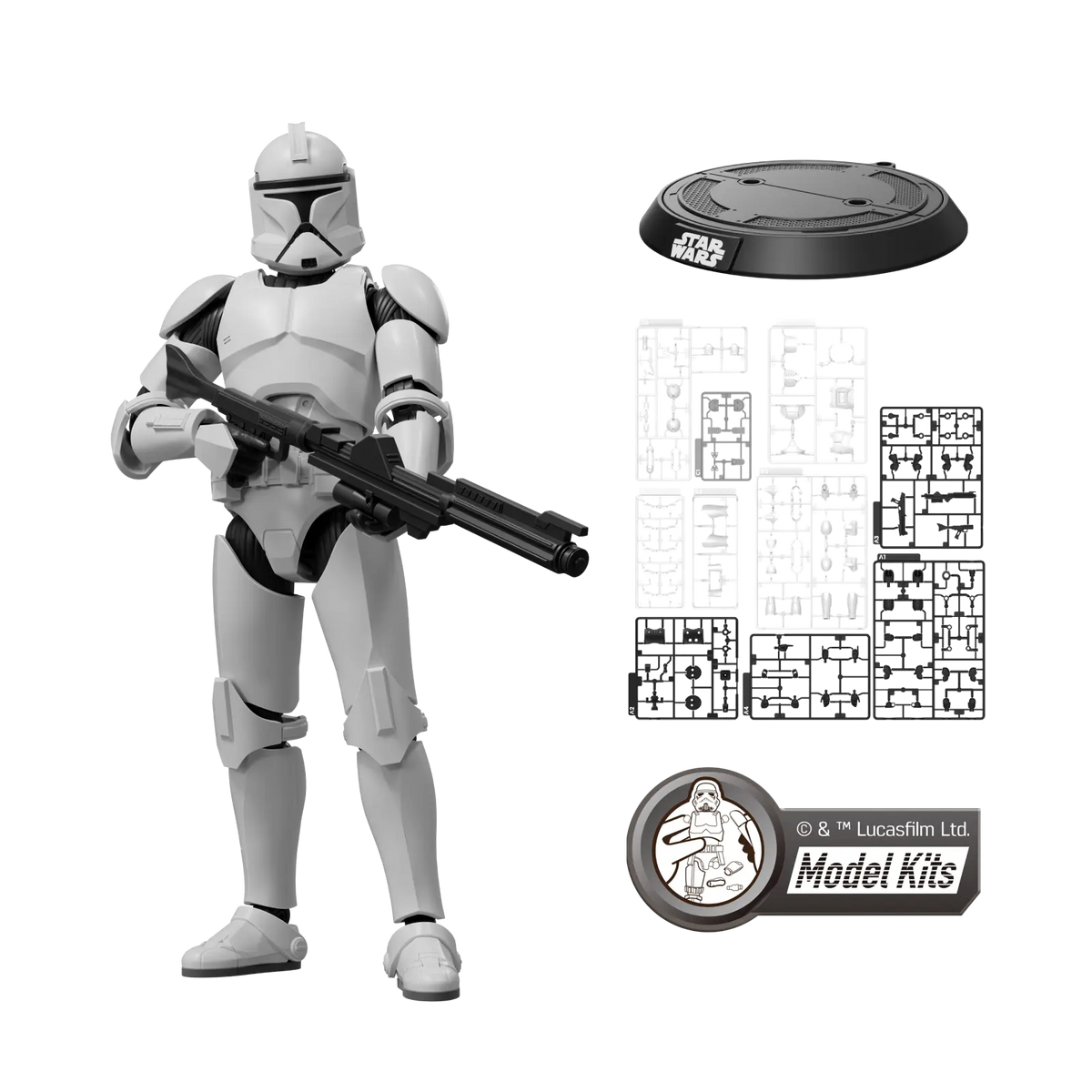 STAR WARS: ATTACK OF THE CLONES CHAMPION CLASS 07 CLONE TROOPER MODEL KITS - BLOKEES (Pre-Order) | Blokees