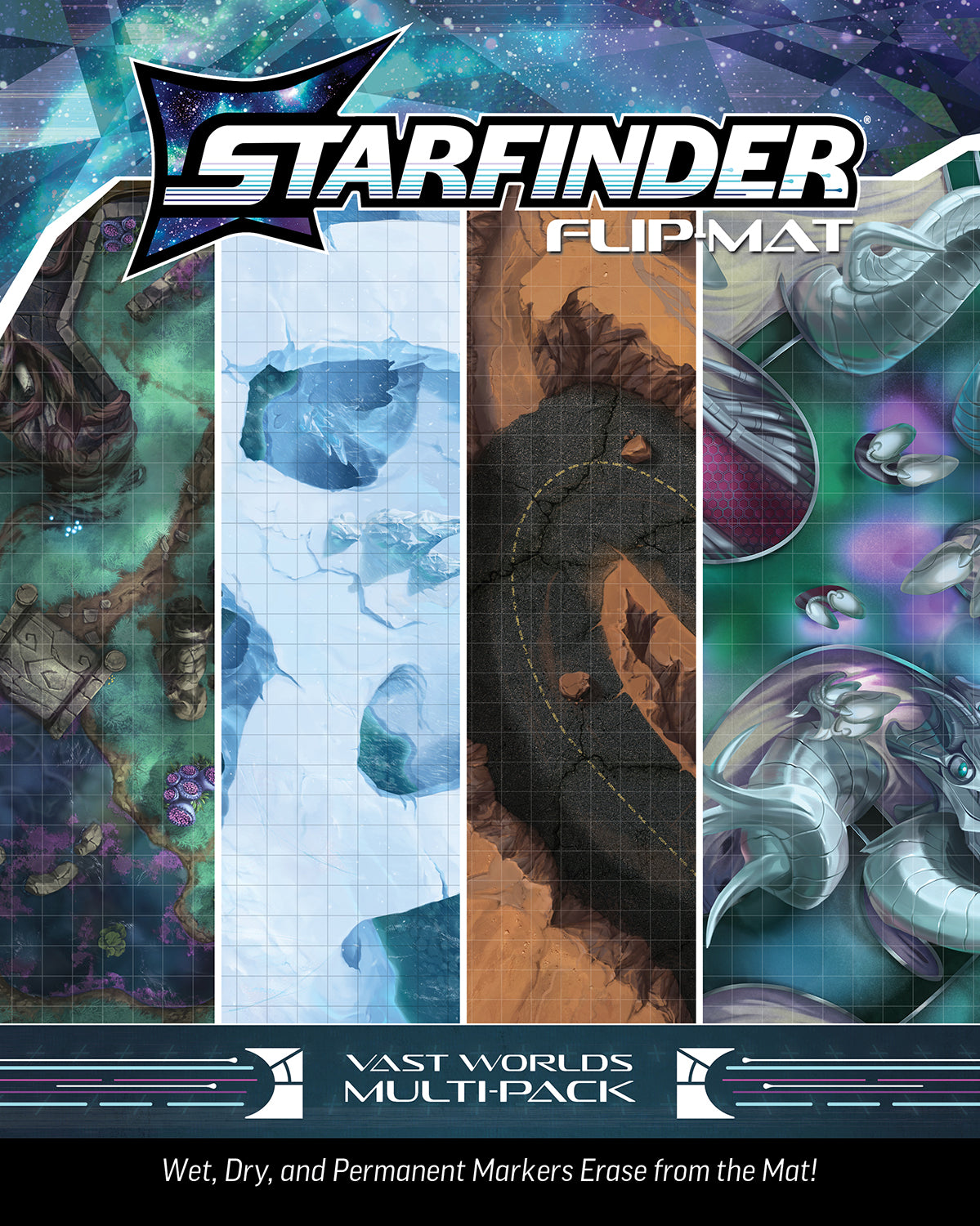 Starfinder RPG 2E: Flip-Mat - Vast Worlds Mutli-Pack