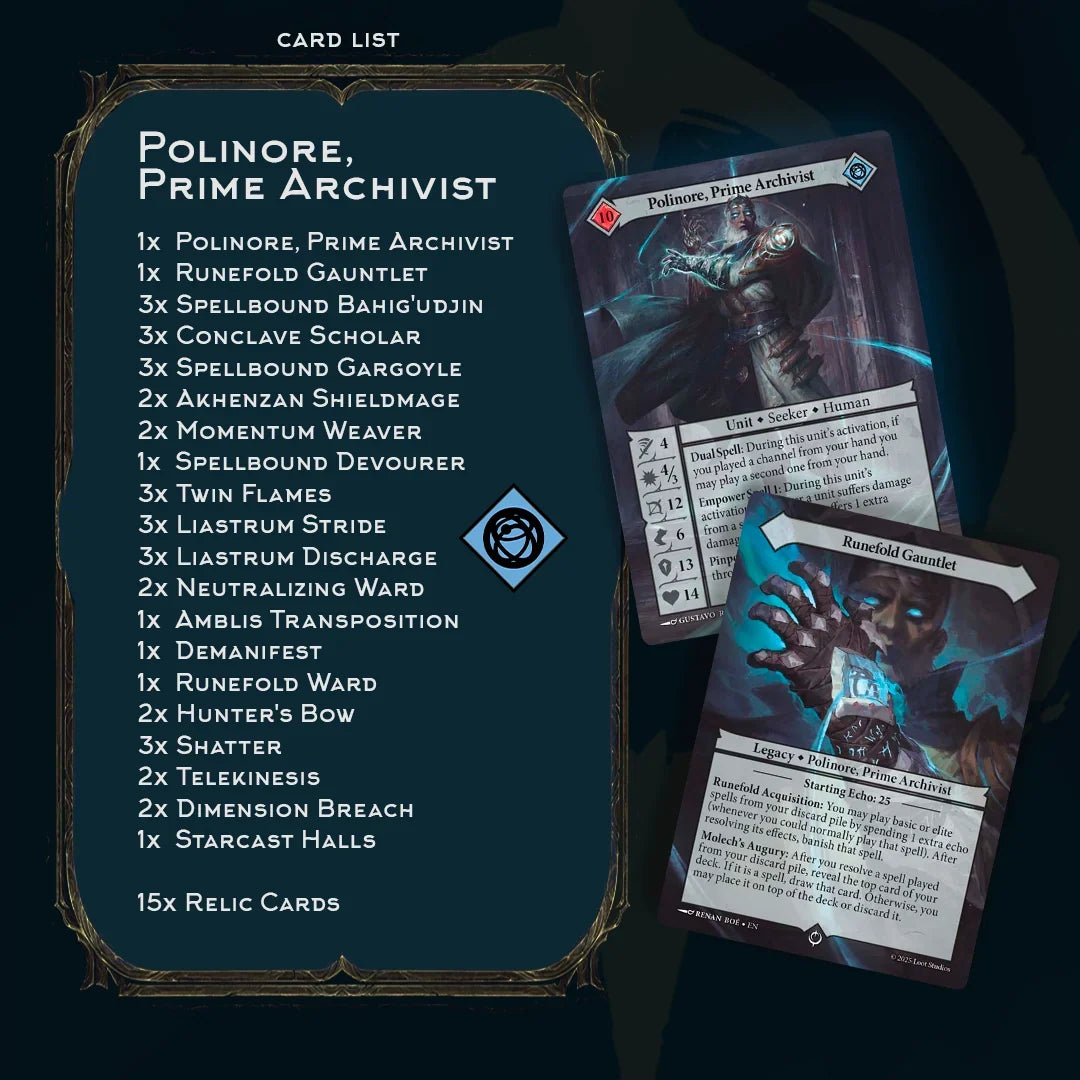 Malediction - Seeker Deck - Polinore, Prime Archivist