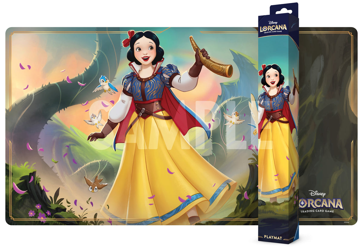 Lorcana TCG: Into the Inkdark Playmat - Snow White, Merry as the Morning FOC December 14, 2026