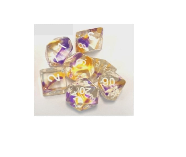 Sirius Dice Violet Swirl 7 Die Set