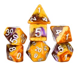 Sirius Dice Dice Set - Celestial - Amethyst Geode