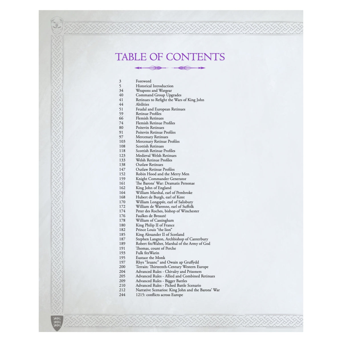 King John: Barons' War Hardcover Sourcebook