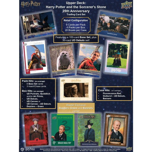 2026 Upper Deck Harry Potter and the Sorcerer's Stone 25th Anniversary Trading Cards Blaster Box