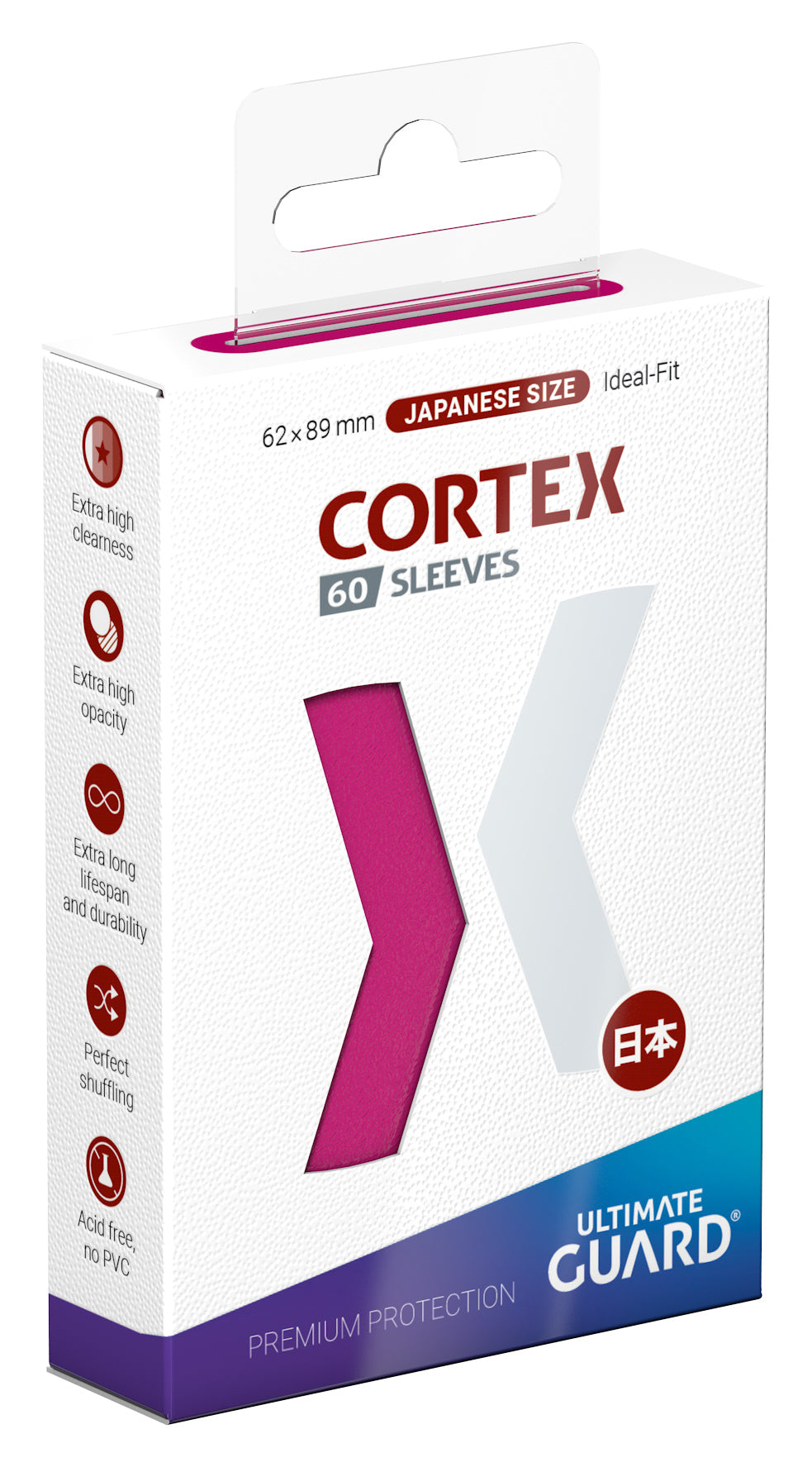 Ultimate Guard: Japanese CORTEX Sleeves - Glossy Pink