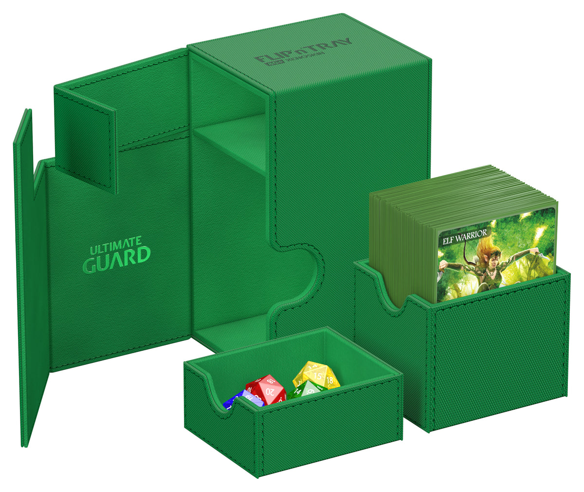 Ultimate Guard Flip`n`Tray 80+ Monocolor Green