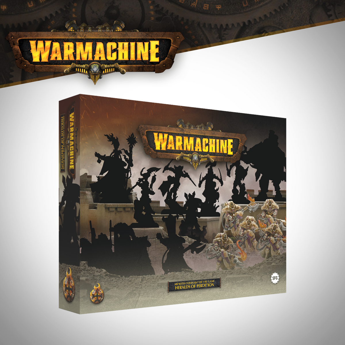 Warmachine: Protectorate of Menoth - Covenant of the Flame Heralds of Perdition Army Box FOC October 9, 2026