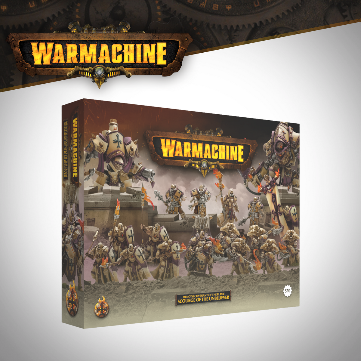 Warmachine: Protectorate of Menoth - Covenant of the Flame Scourge of the Unbeliever Army Box FOC October 9, 2026