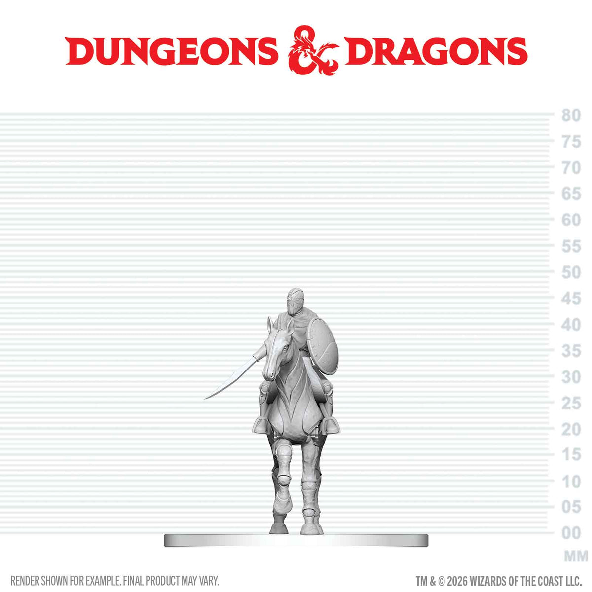 D&D Nolzur's Marvelous Miniatures: Nimblewright Steed with Rider