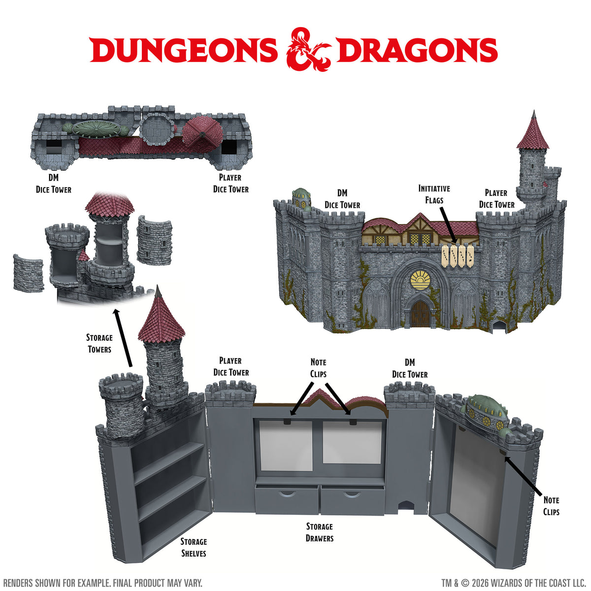 Dungeons & Dragons: Replicas of the Realms - Castle Ravenloft DM Screen FOC December 15, 2026