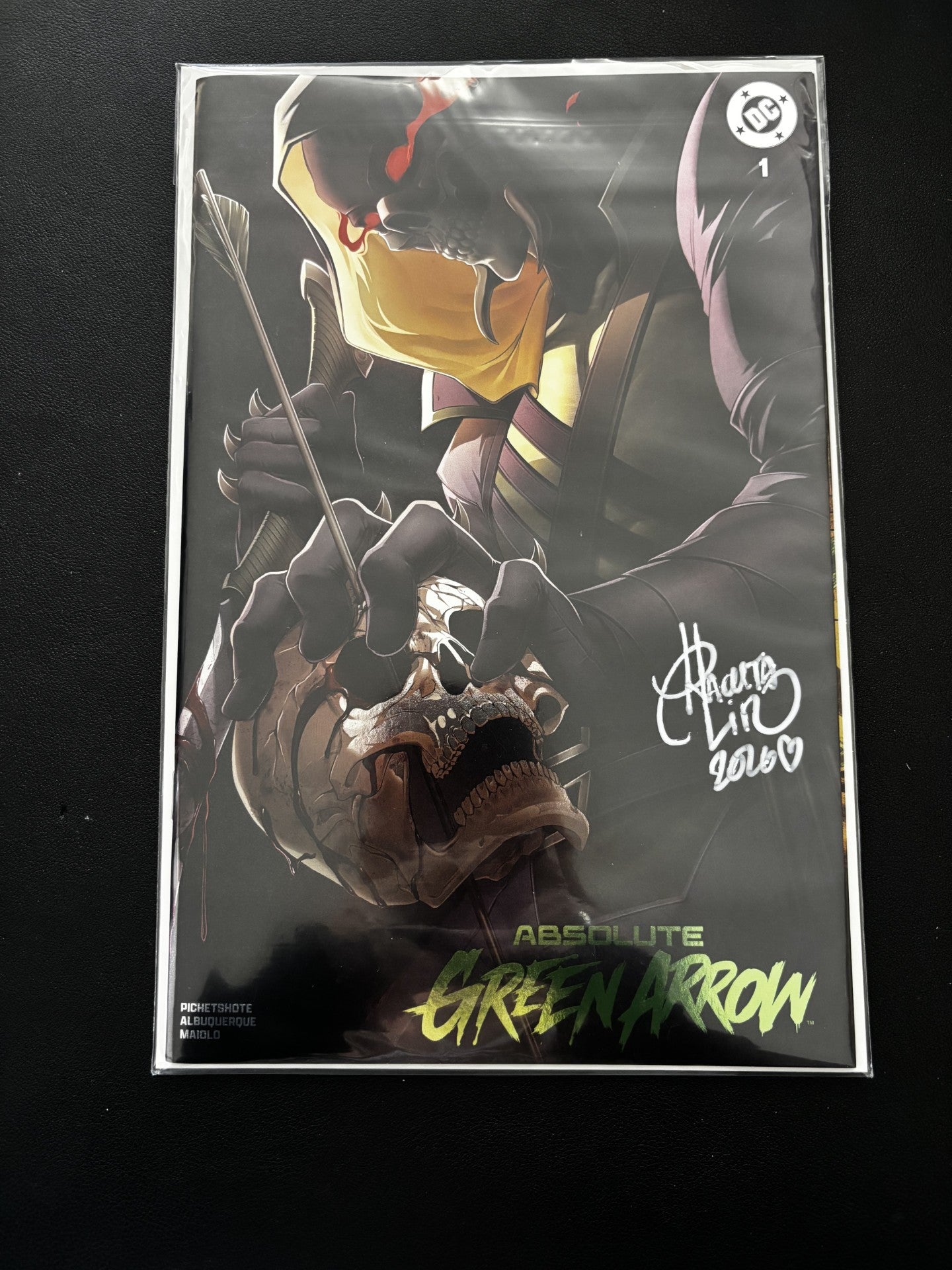 Absolute Green Arrow #1 Foil Variant SIGNED AND CERTIFIED