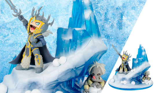 Warcraft Lil' Champions Snow Fight Arthas Statue